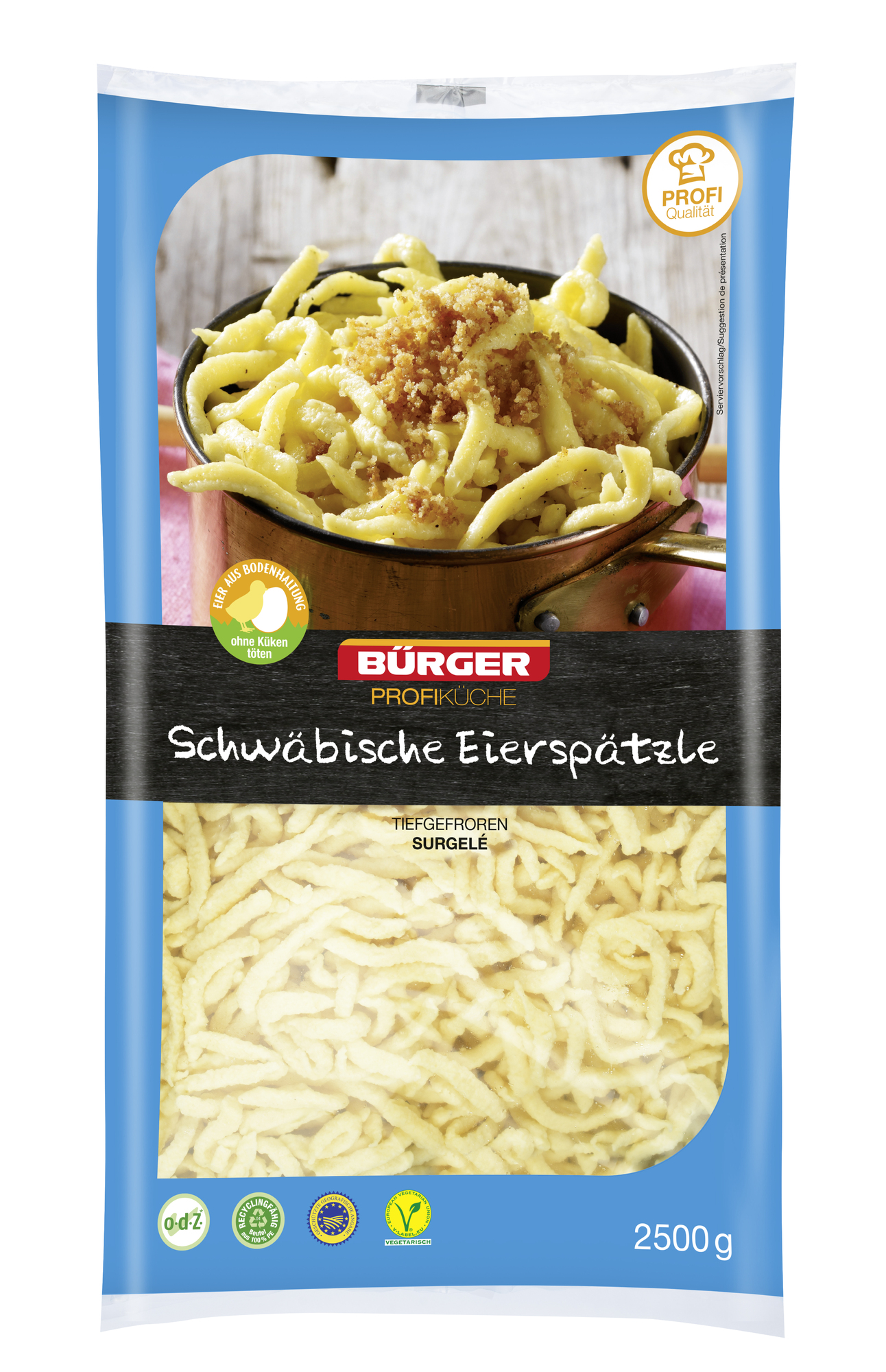 Schwäbische Eierspätzle g.g.A. 2500g