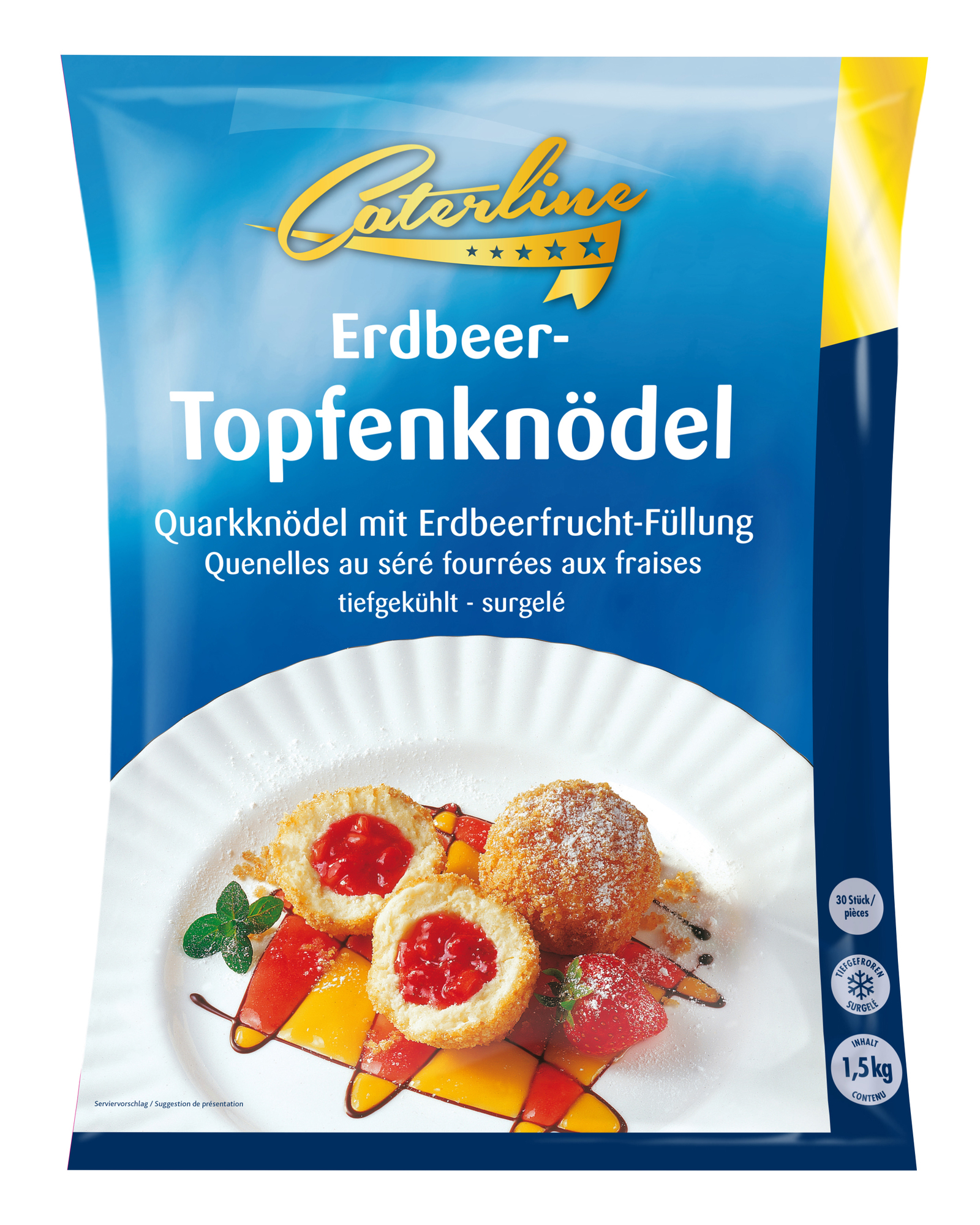 Erdbeer-Topfenknödel 50g