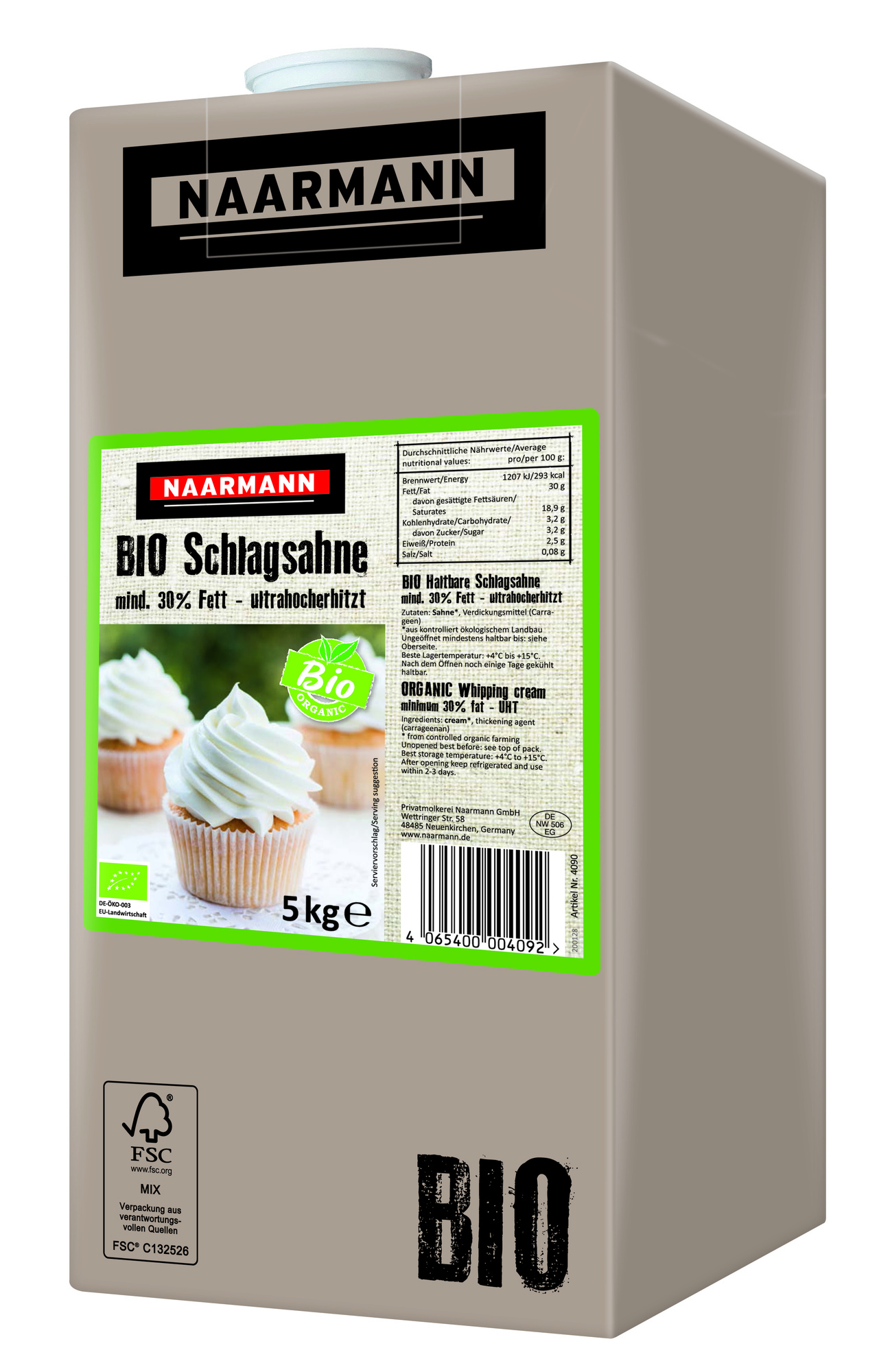 BIO H-Sahne 30% Fett 5000g