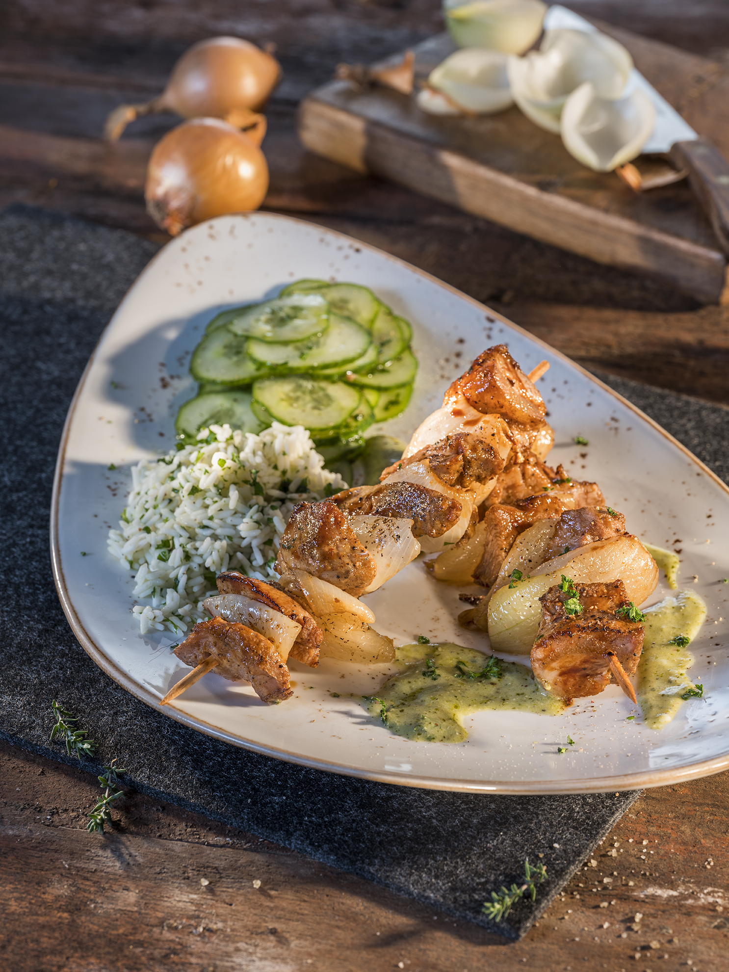 Zwiebel-Fleischspieß Extra 150g