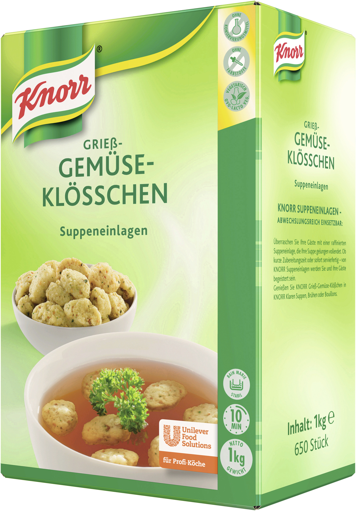 Griess-Gemüse-Klösschen 1000g