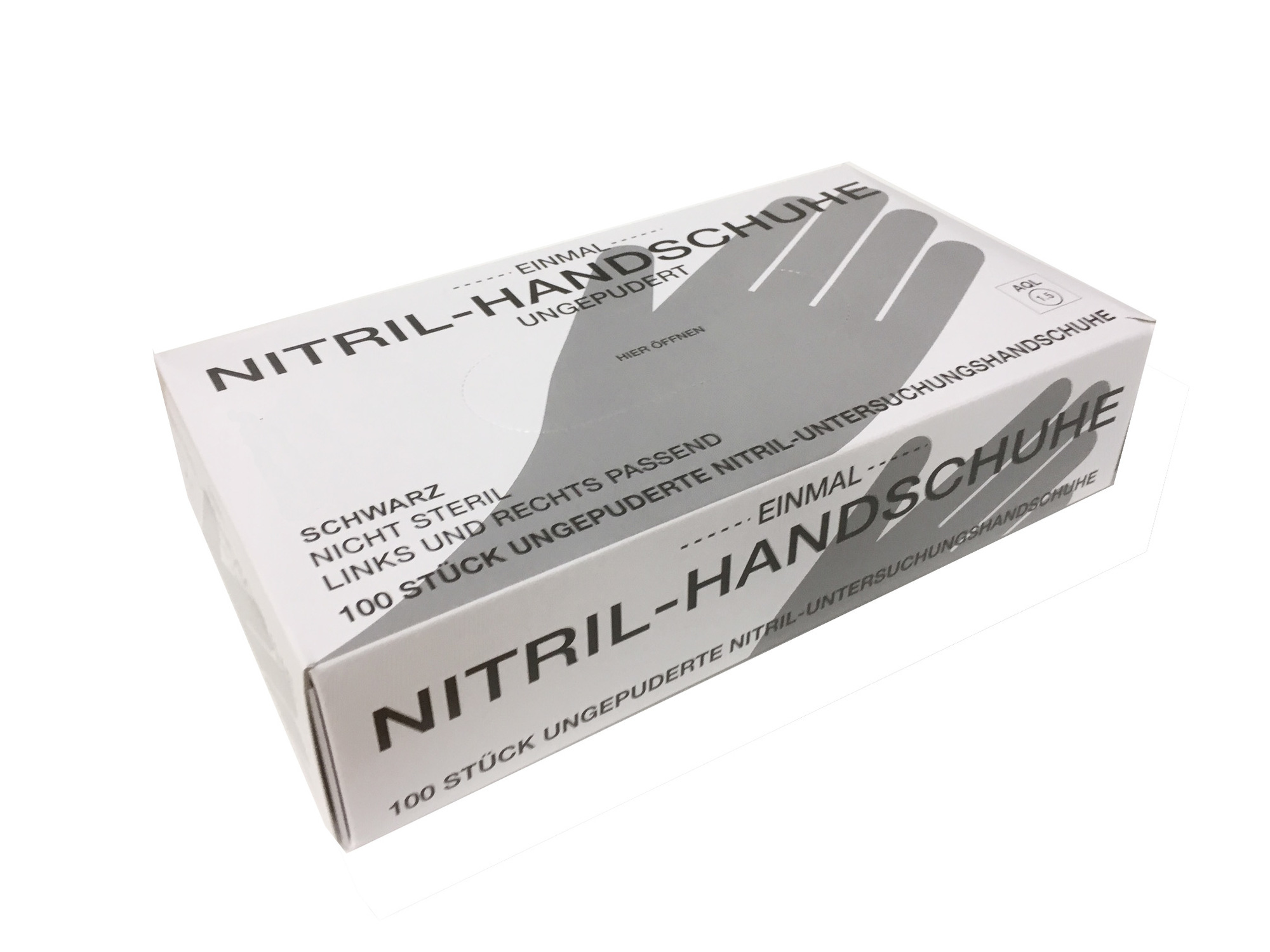 Nitril-Handschuhe schwarz Größe M