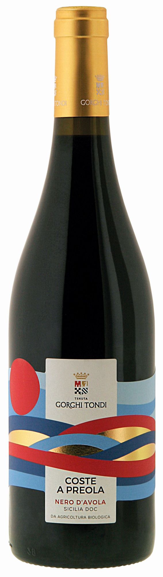 Gorghi Tondi Coste a Preola Nero d'Avola Sicilia DOC Biologico, 0,75Ltr