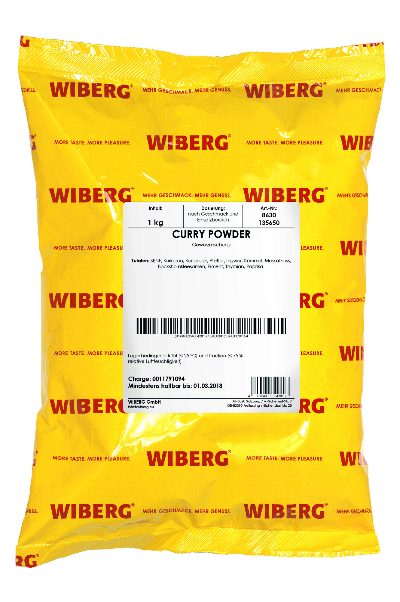 Curry Powder Gewürzmischung 1000g