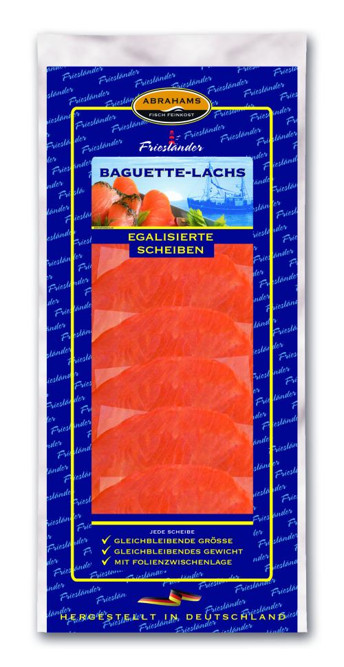 Räucherlachs, kalibrierte Scheiben, 200g