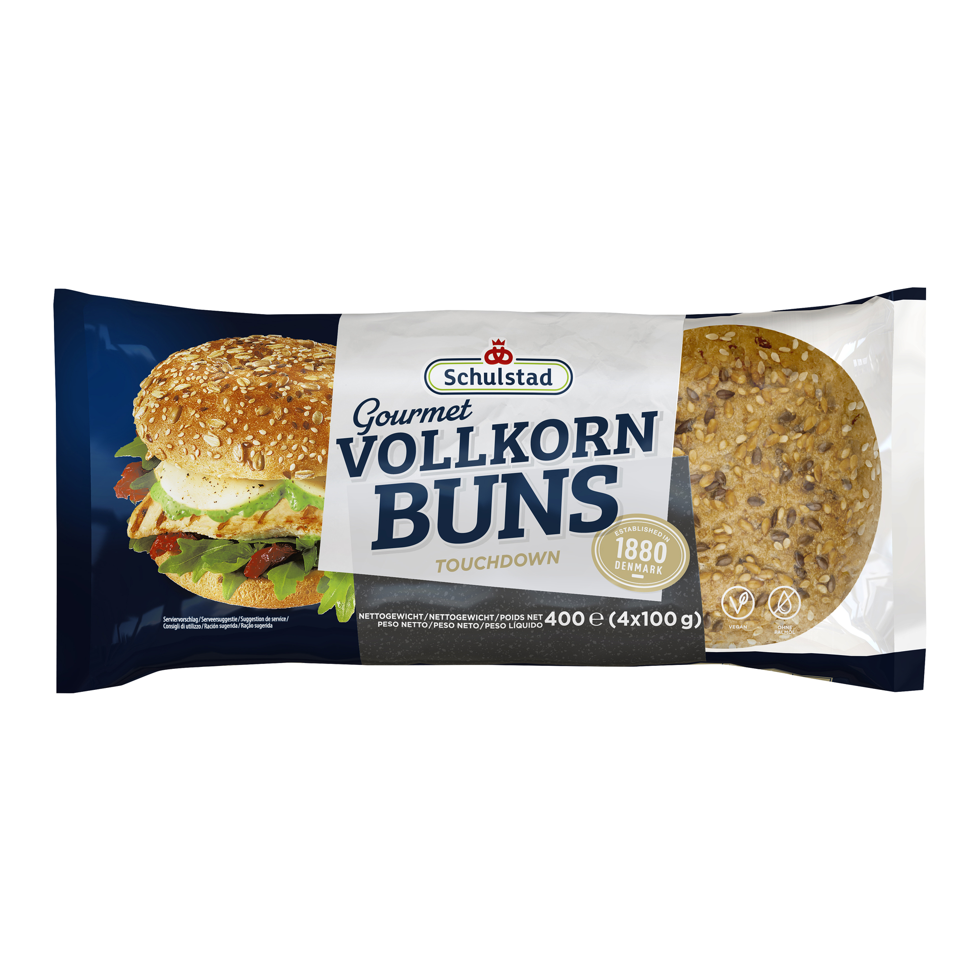 Touchdown Hamburger Bun vollkorn 100g