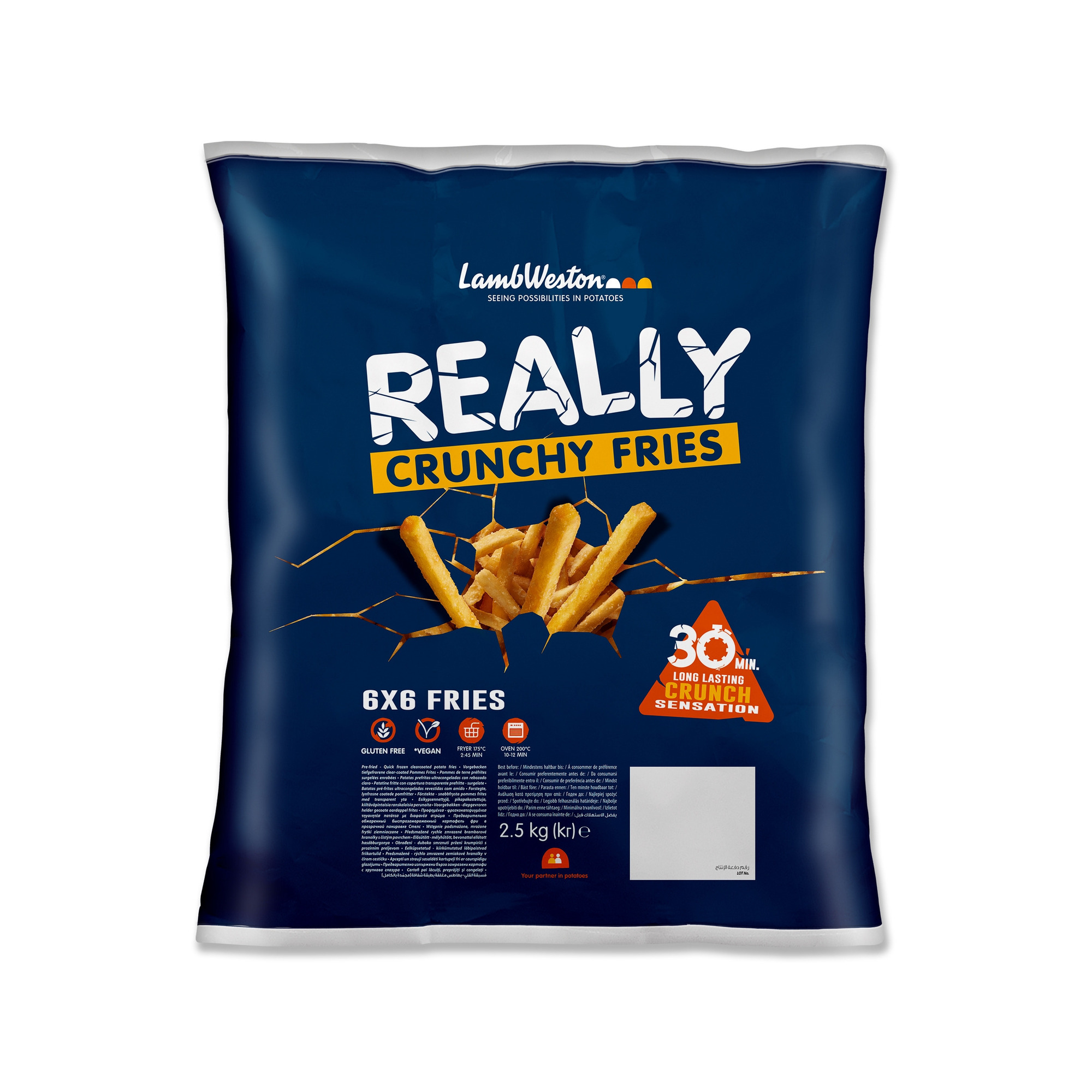 LW Really Crunchy Fries 6x6 2500g