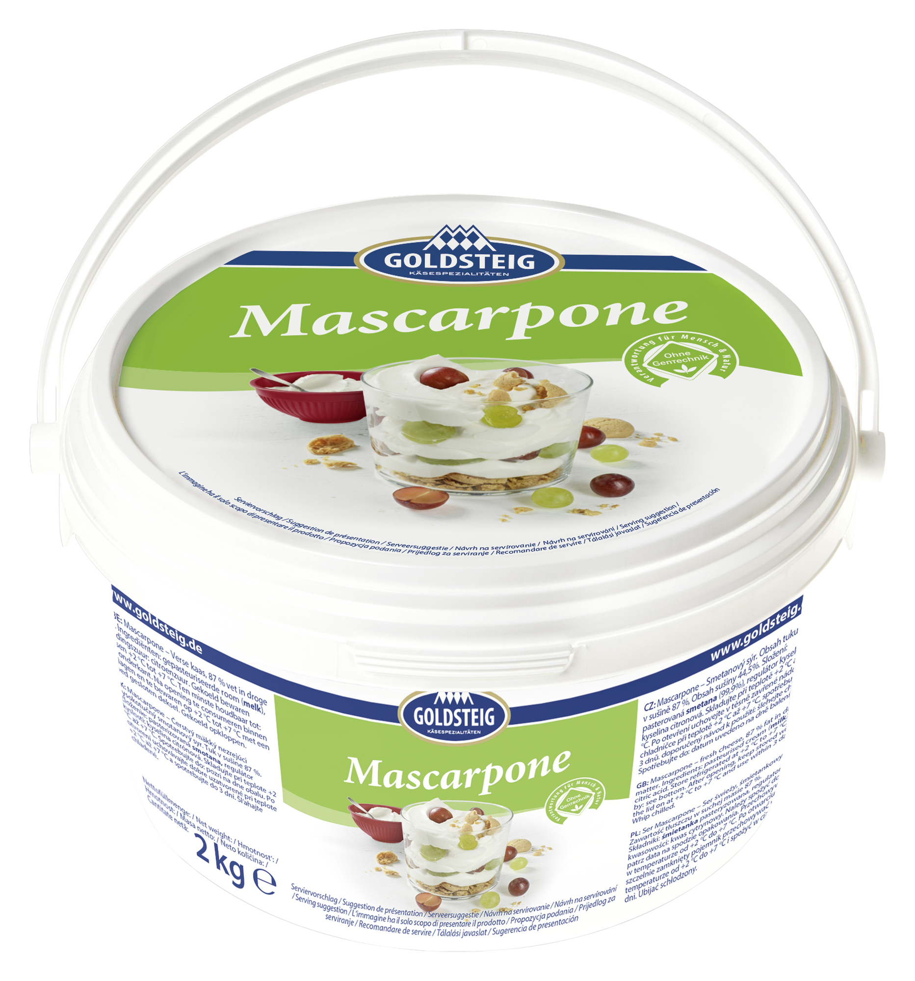 Mascarpone 87% Fett i.Tr. 2000g