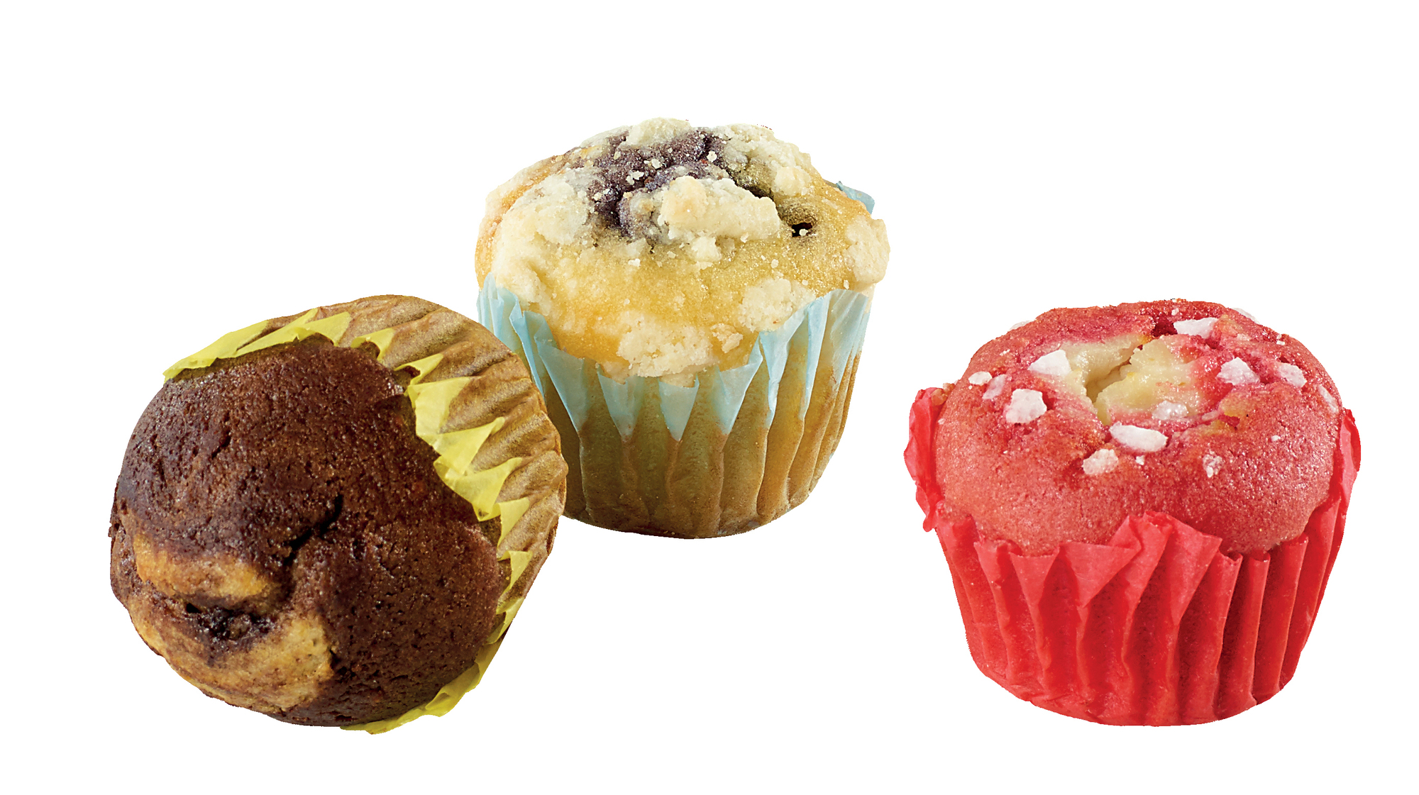 Mini-Muffin Box 3-fach sortiert á 20g