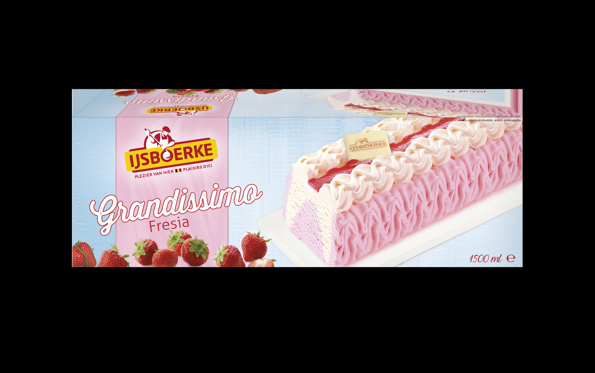 Grandissimo Vanille-Erdbeer 1500ml