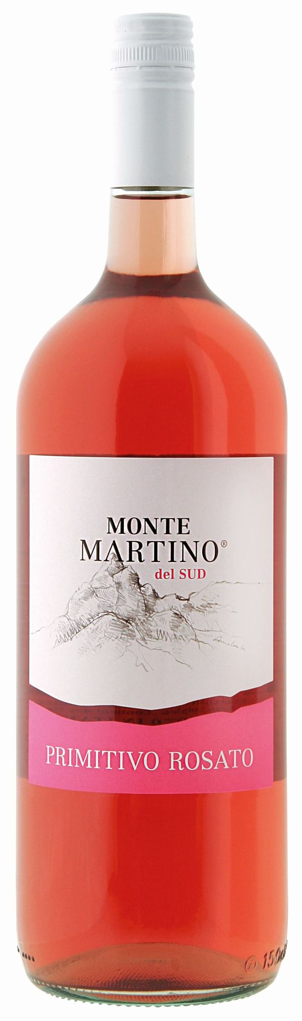 Monte Martino del Sud Primitivo Rosato Salento, 1,5Ltr