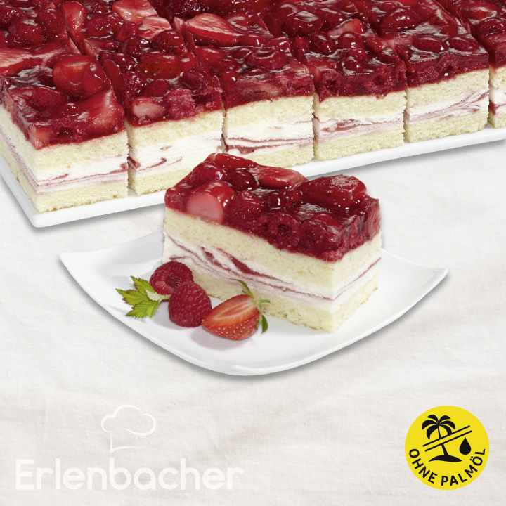 Erdbeer-Himbeer-Joghurt-Schnitte 2000g