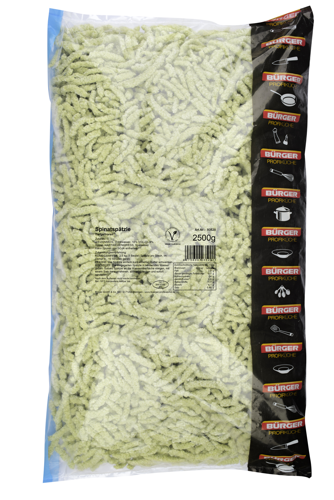 Spinatspätzle 2500g