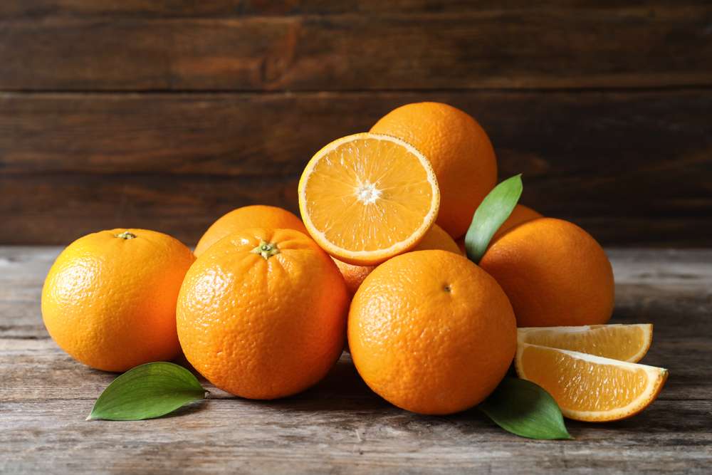 Orangen ganz