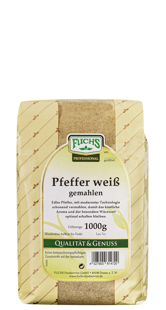 Pfeffer weiß gemahlen 1000g