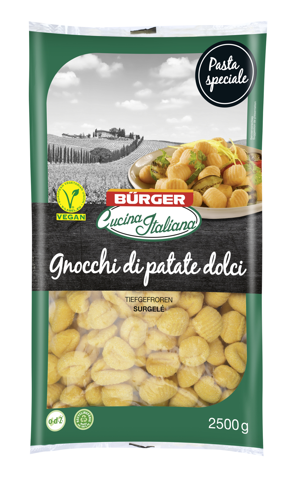 Gnocchi di patata polci (mit Süßkartoffel) 2500g