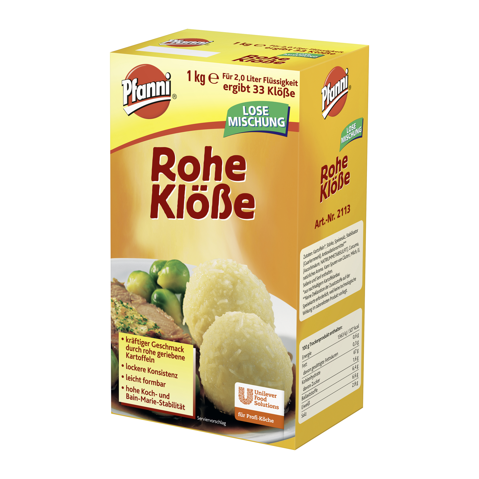 Rohe Klöße 1000g