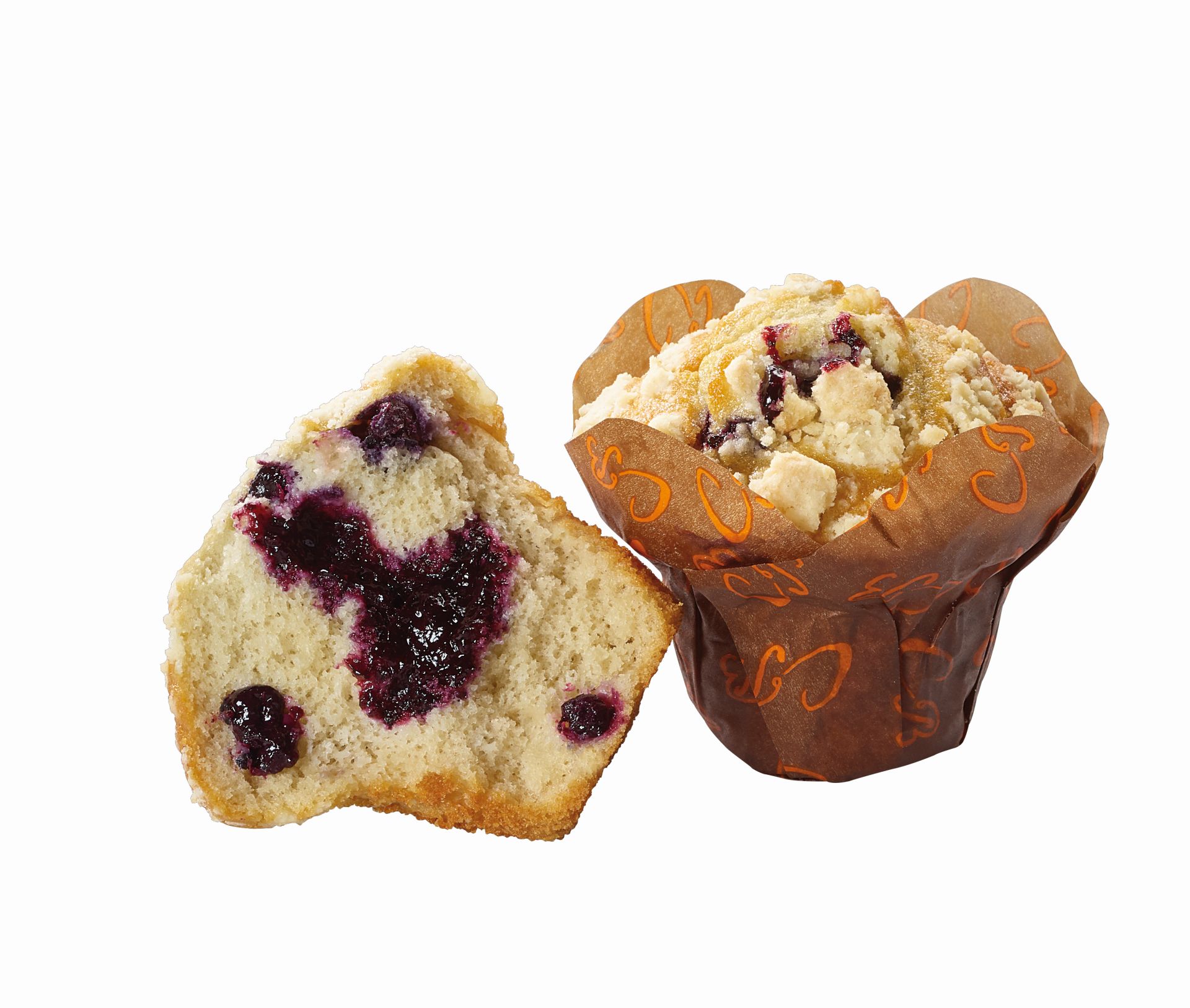 Blueberry filled Crumble XXL Muffin 135g