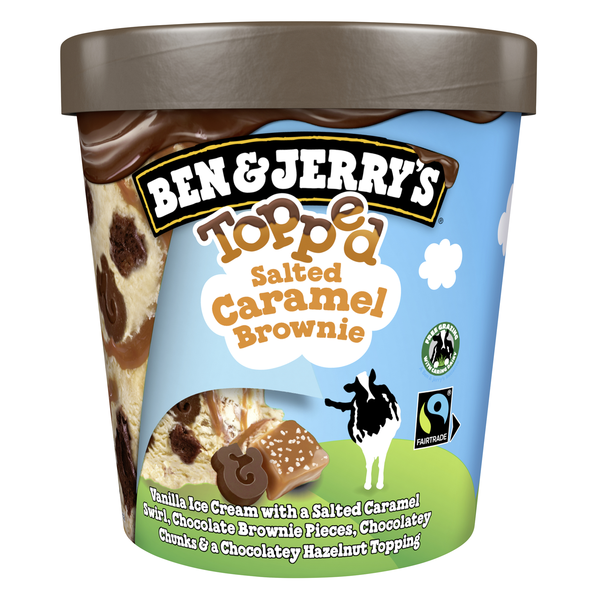 Topped Salted Caramel Brownie 438ml