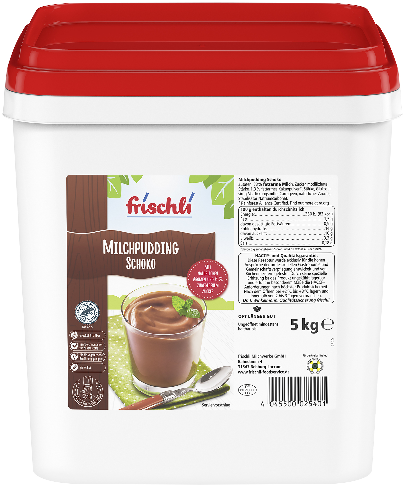 Milchpudding Schoko 5000g