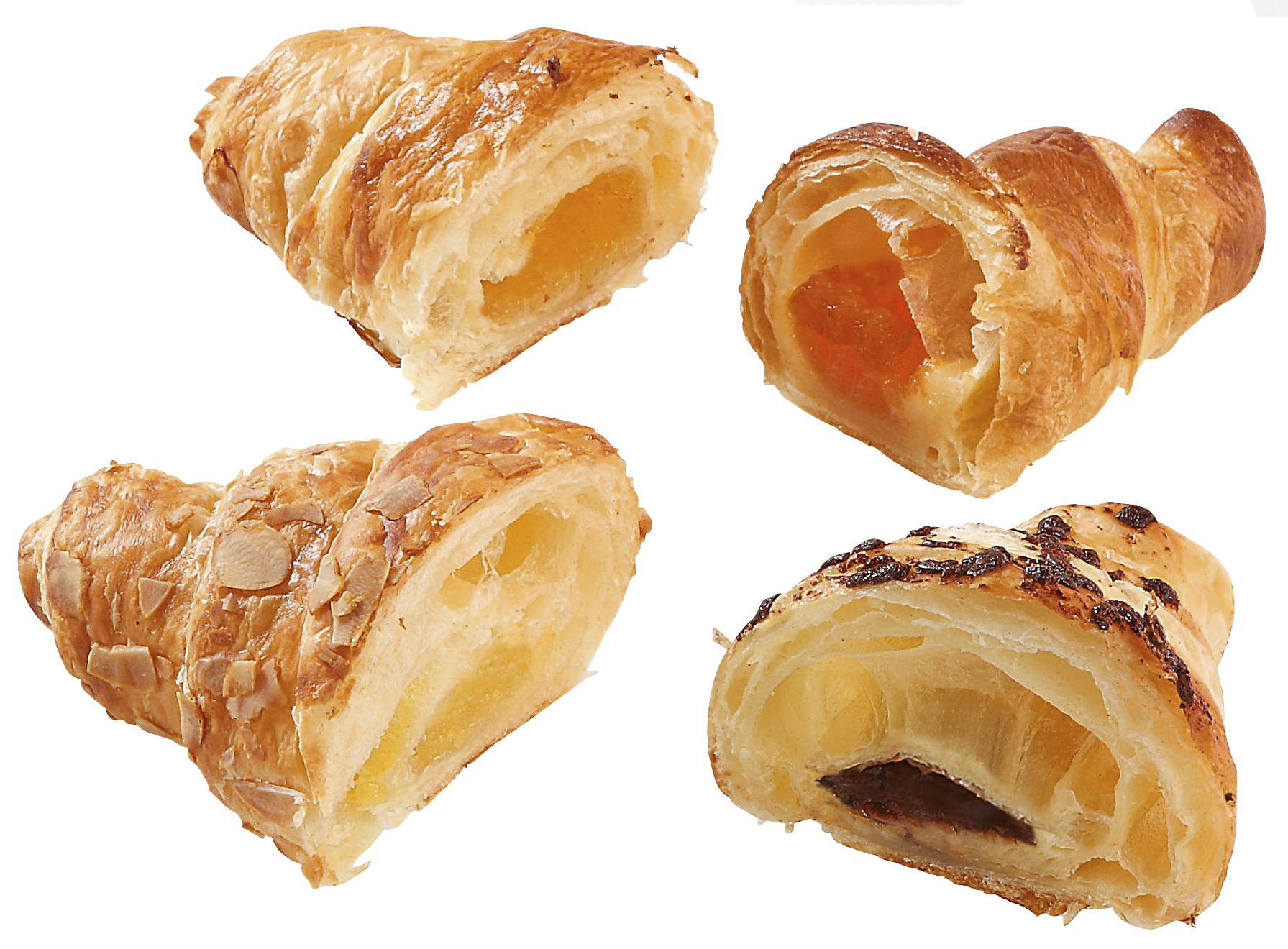 Mini-Buttercroissant-Mischkiste 4-fach sortiert á 35g