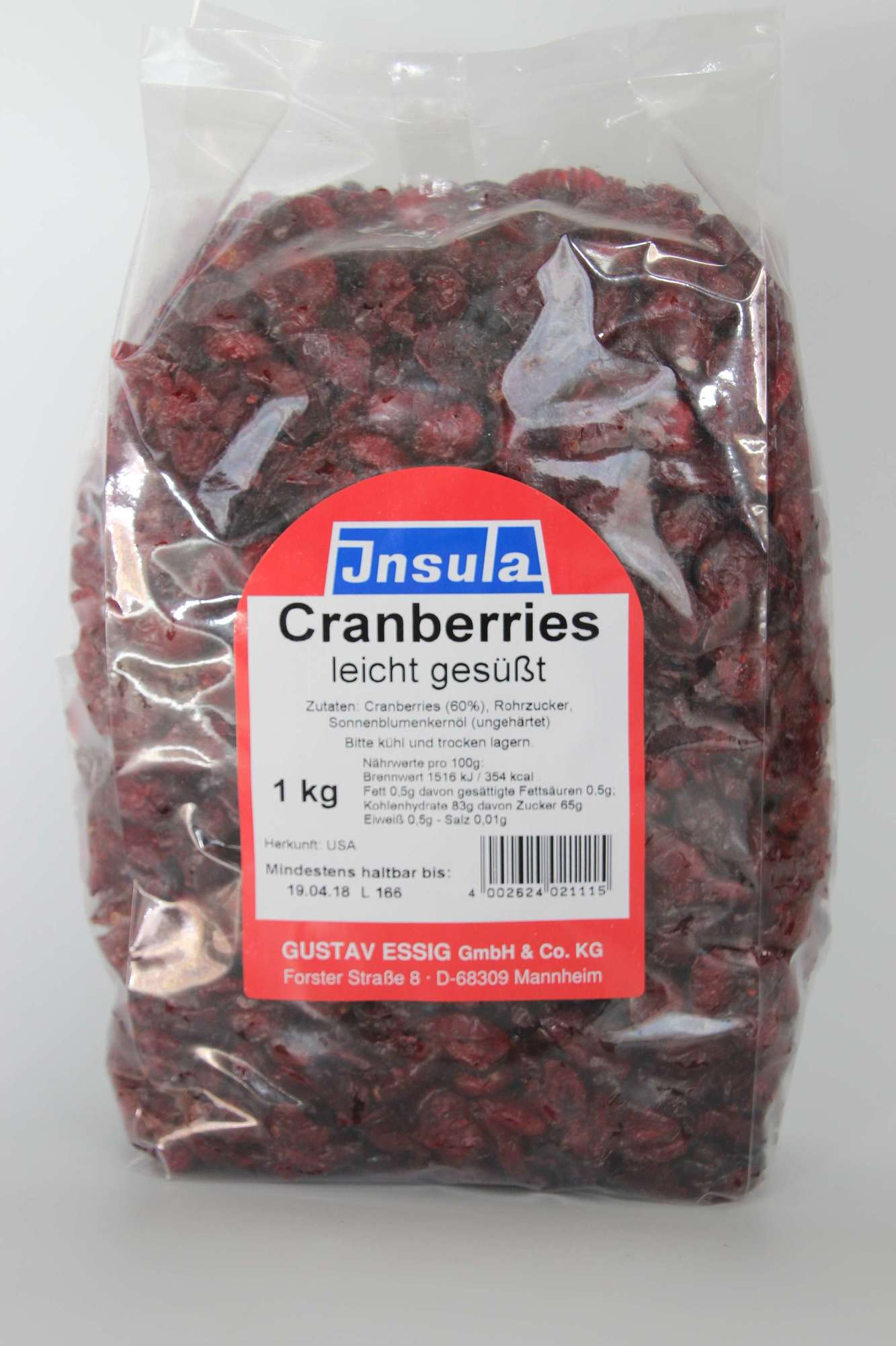 Cranberries 1000g