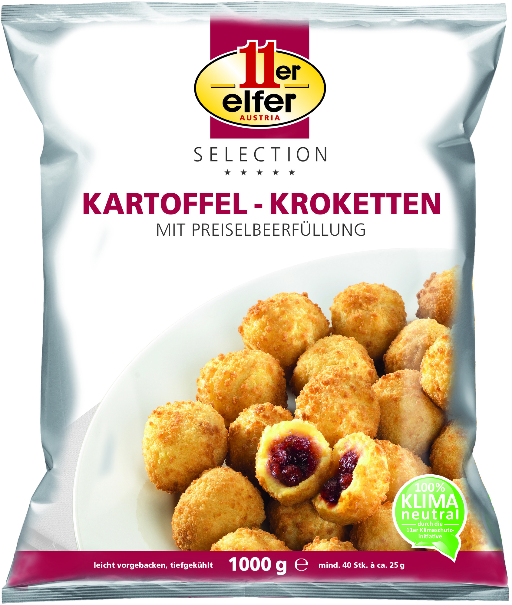 Kroketten mit Preiselbeerfüllung 25g, 1000g