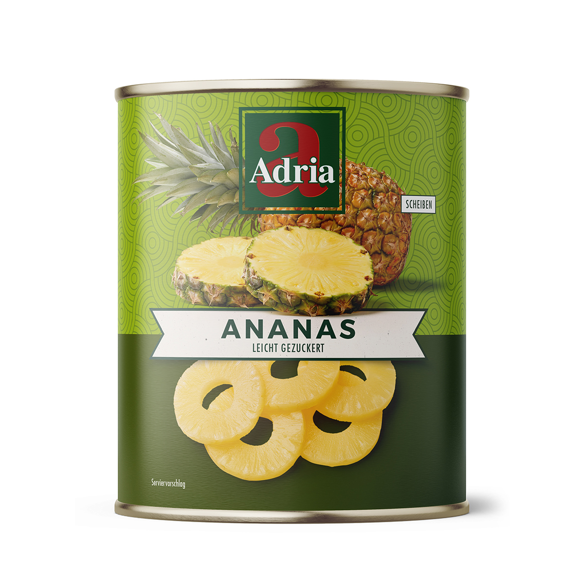 Ananas Scheiben leicht gezuckert 850ml