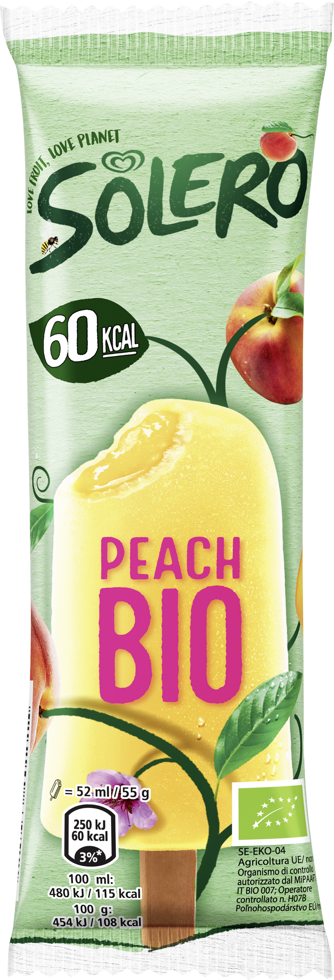 BIO Solero Bio Juicy Peach Eis 52ml