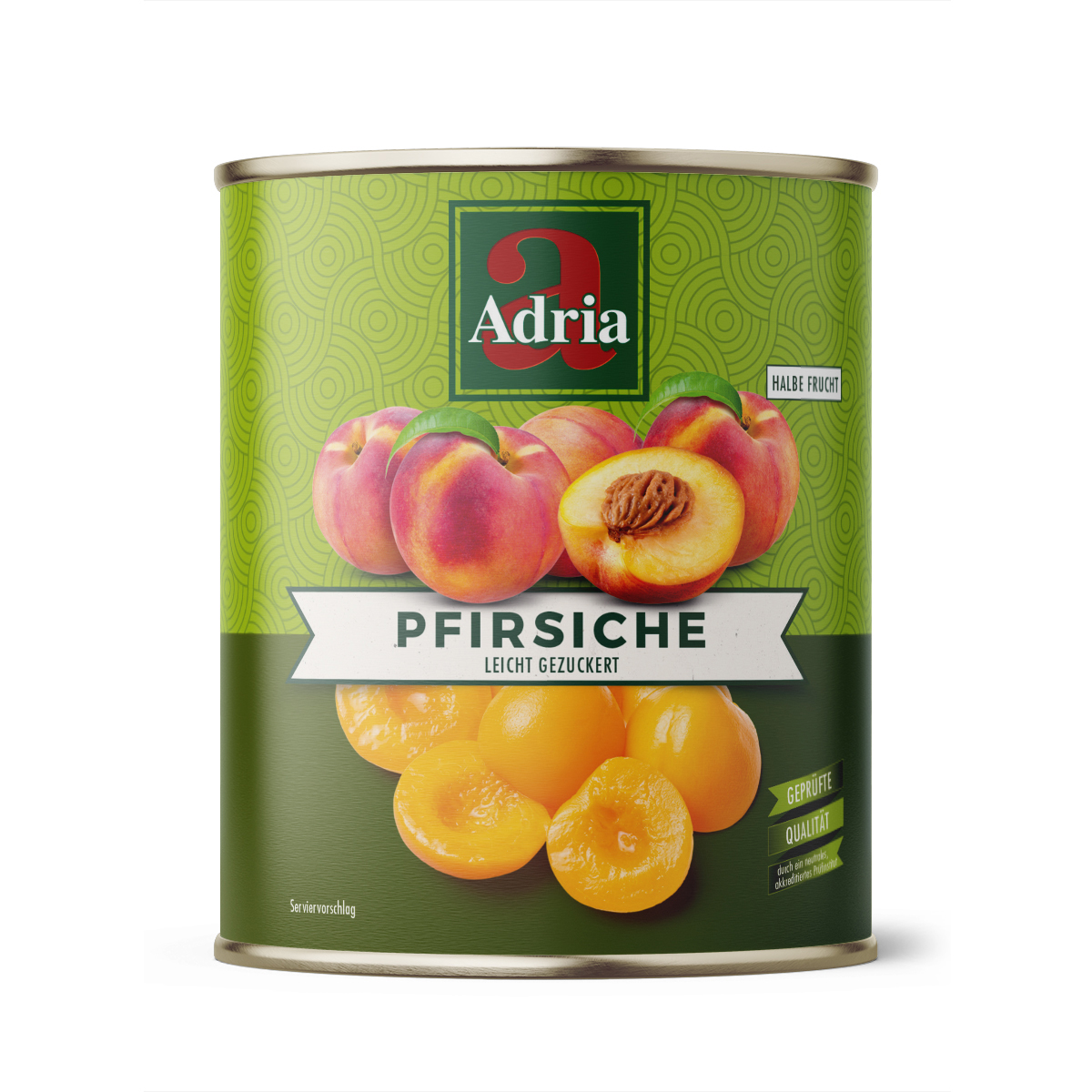 Pfirsiche 1/2 Frucht leicht gezuckert 850ml