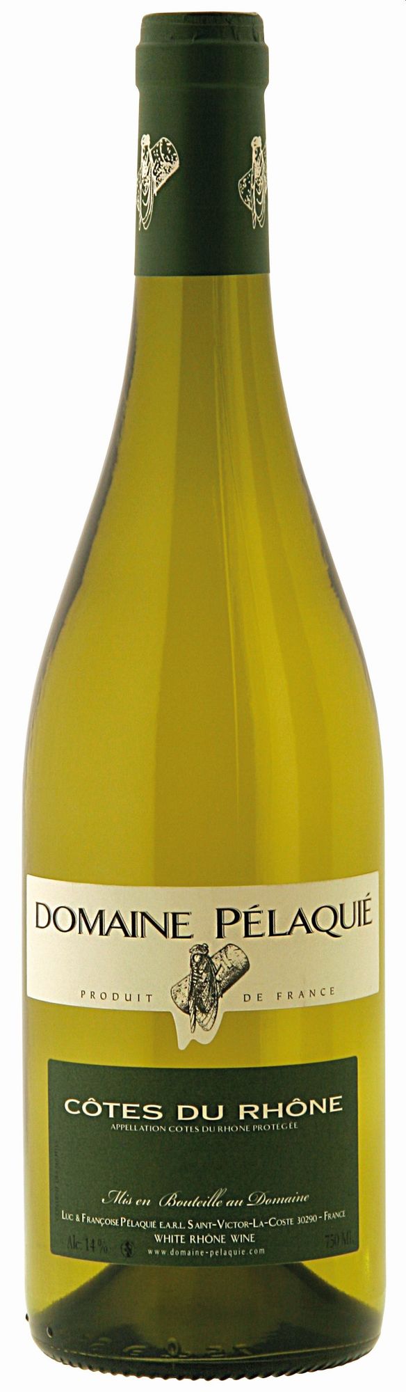 Pelaquié Côtes du Rhône Regional Blanc, 0,75Ltr