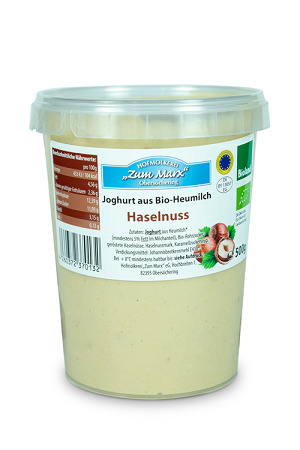BIO Obersöcheringer Heumilch Haselnussjoghurt mind. 3,5% Fett 500g