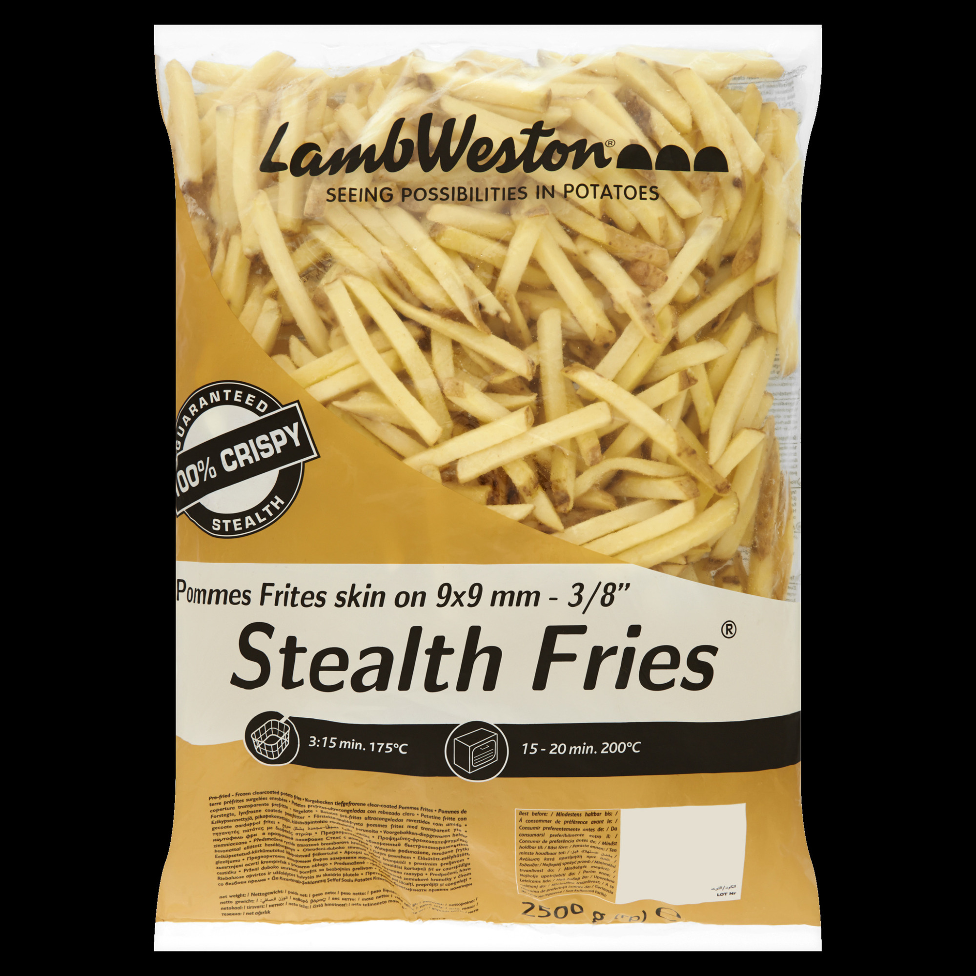 Stealth Fries Skin on 2500g