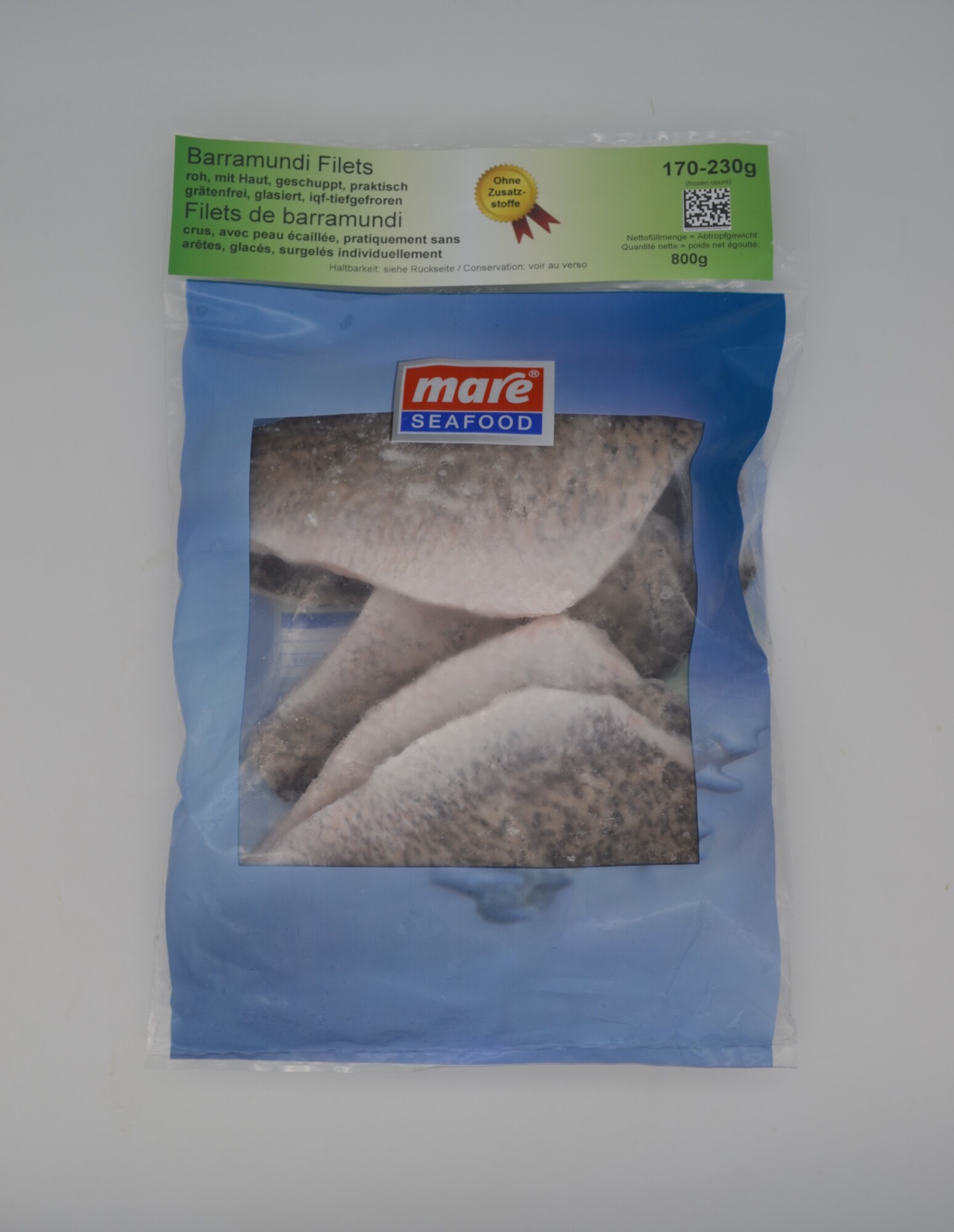 Barramundifilet mit Haut 170-230g