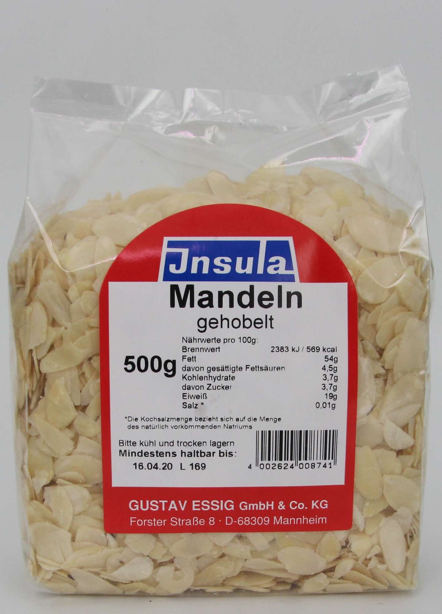 Mandeln gehobelt 500g