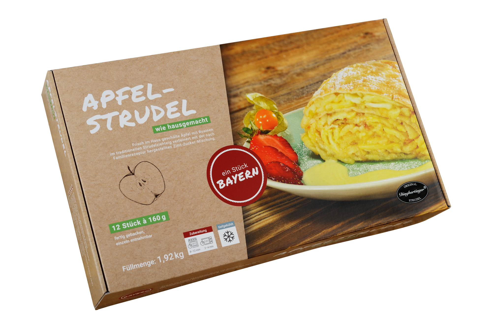 Apfelstrudel mit Rosinen 160g