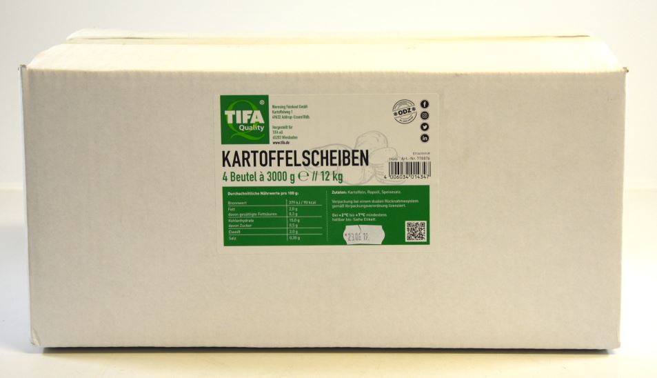 Kartoffelscheiben 3000g