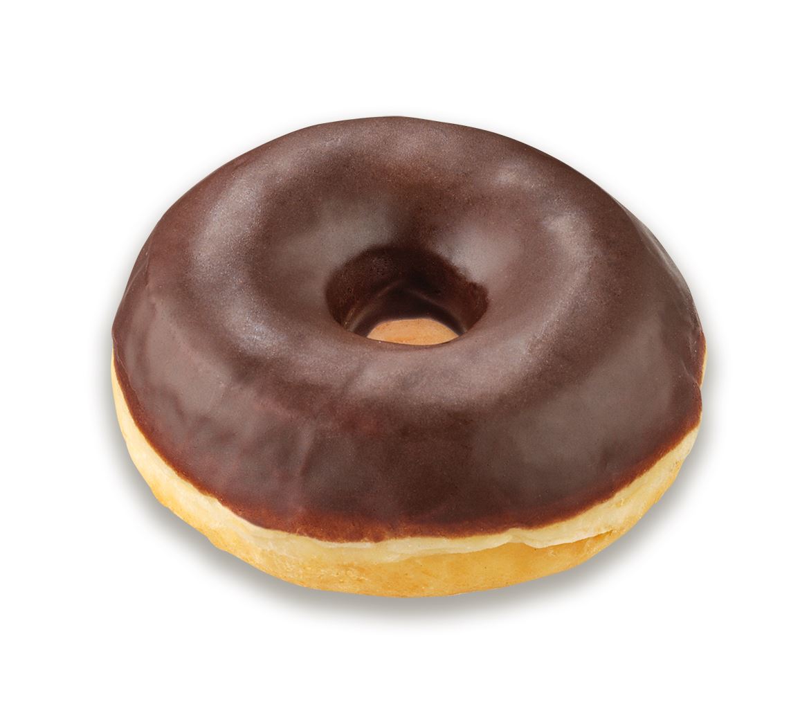 Donut mit kakaohaltiger dunkler Fettglasur 51g