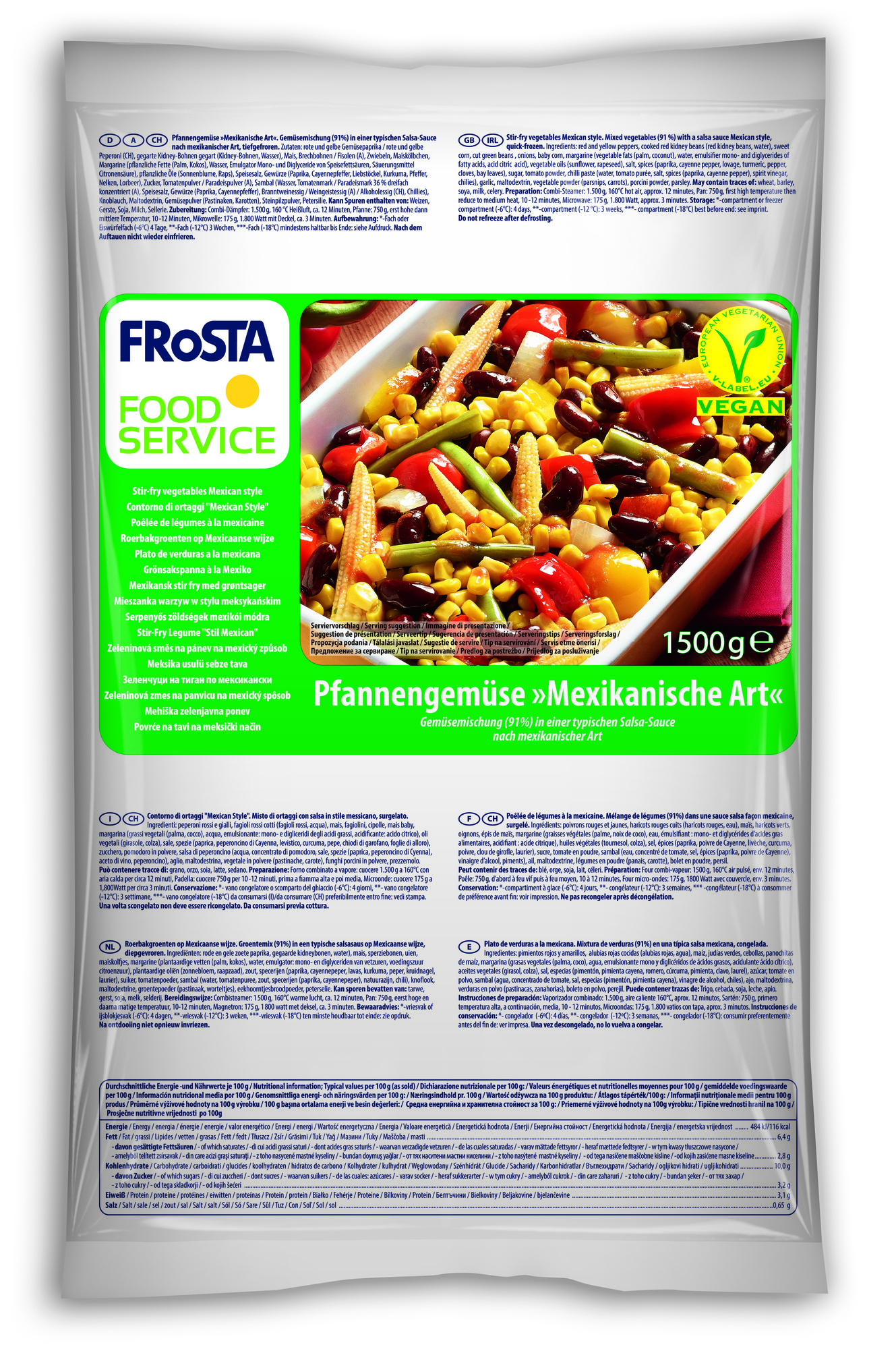 Pfannengemüse Mexikanische Art 1500g