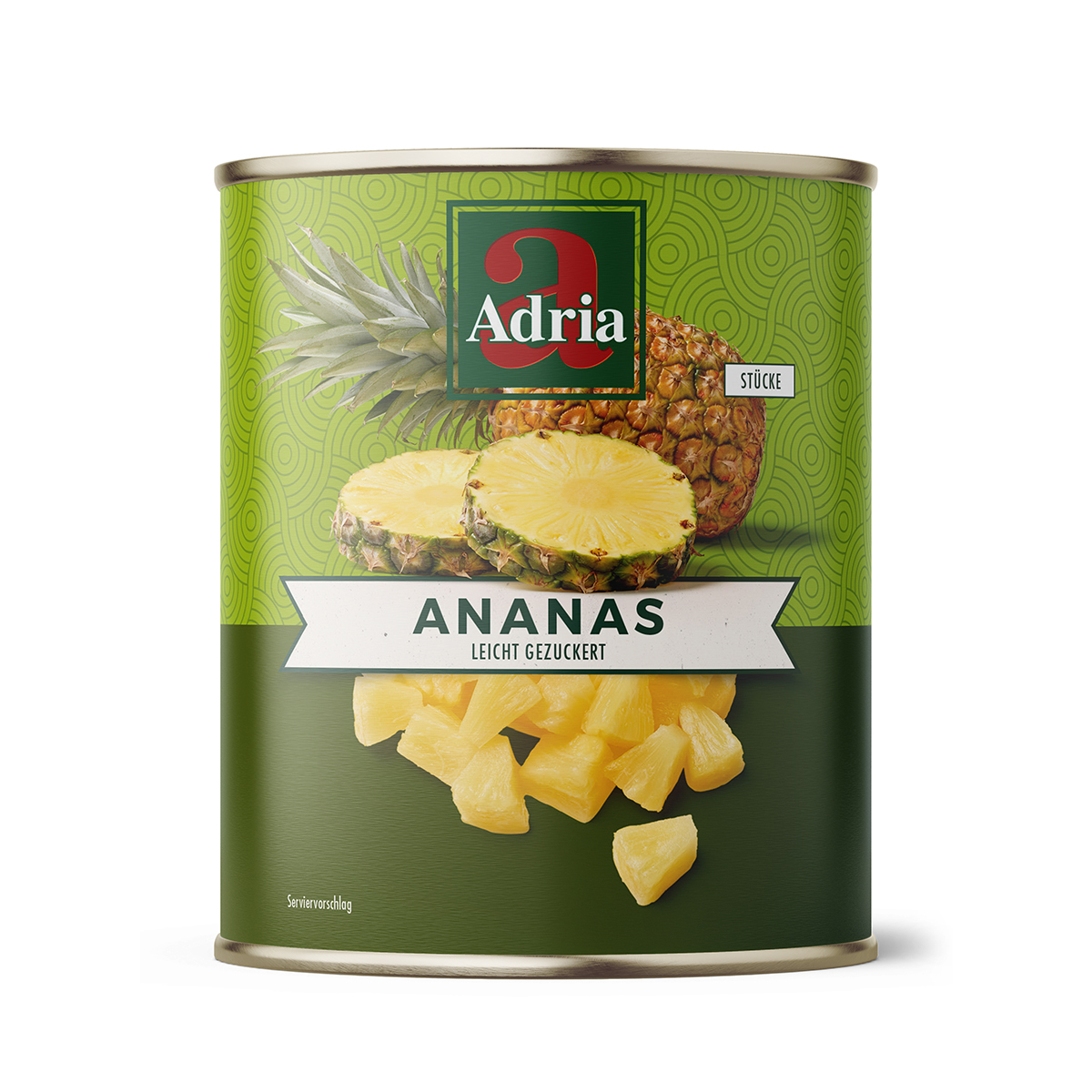 Ananas Stücke leicht gezuckert 850ml