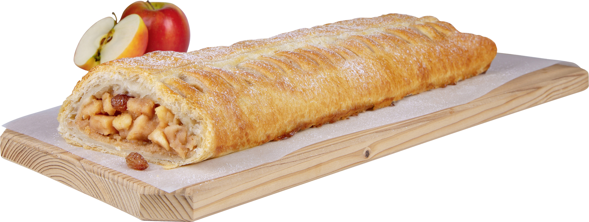 Apfelstrudel mit Apfelstücken und Sultaninen 1300g