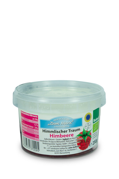 BIO Obersöcheringer Heumilch Rahmjoghurt Himlischer Traum Himbeer mind. 5% Fett 250g