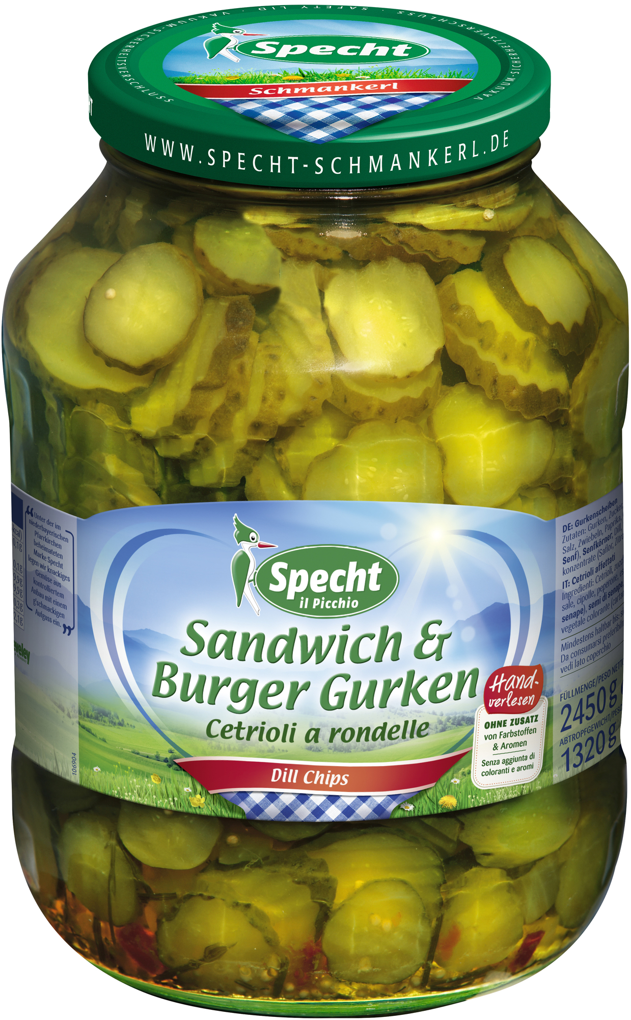 Sandwich & Burger Gurkenscheiben 2650ml