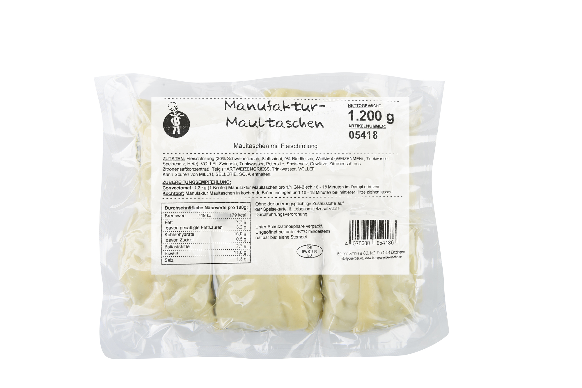 Manufaktur-Maultaschen 1200g