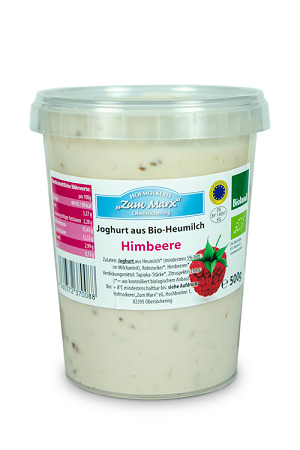 BIO Obersöcheringer Heumilch Himbeerjoghurt mind. 3,5% Fett 500g