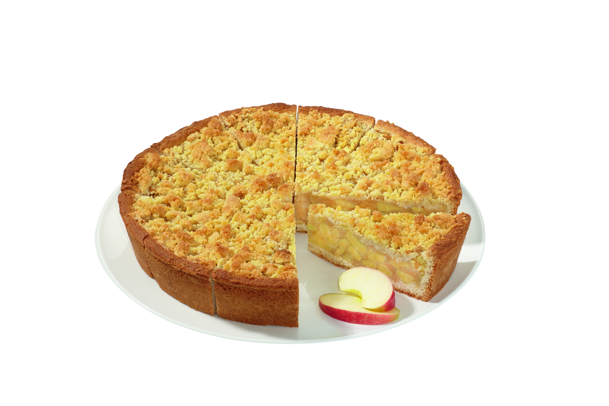 Feinste Apfel-Butterstreusel-Torte vorgeschnitten 2000g