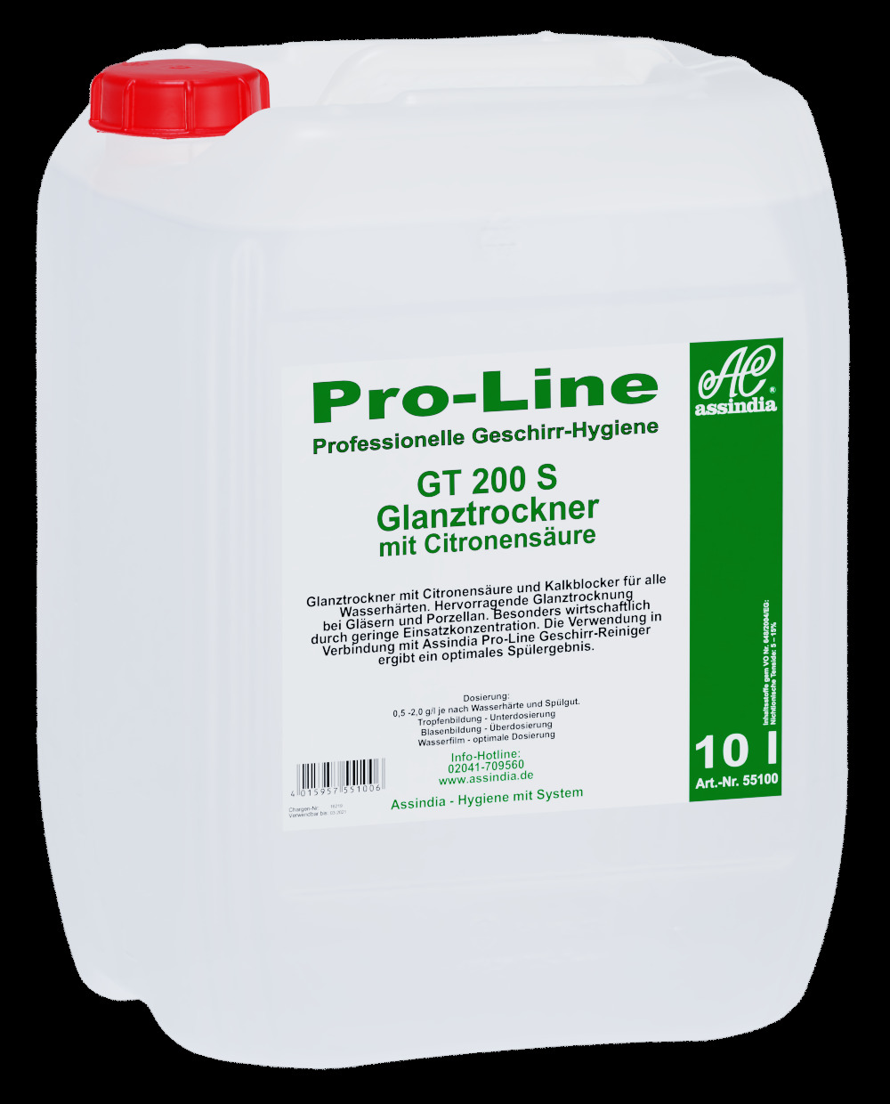 Pro-Line GT 200 S Glanztrockner mit Zitronensäure 10ltr