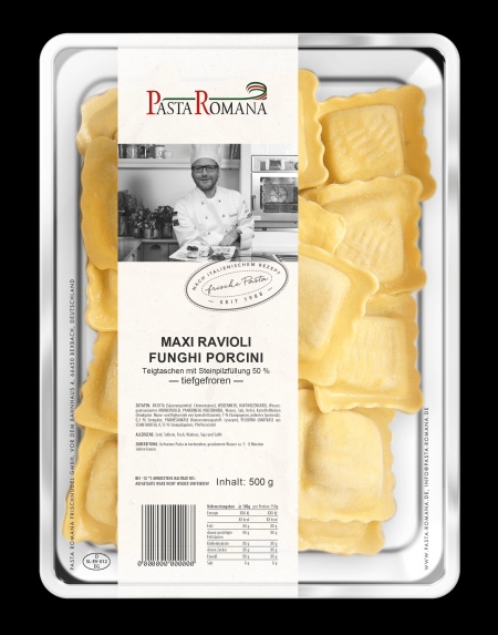 Maxi Ravioli Funghi Porcini 500g