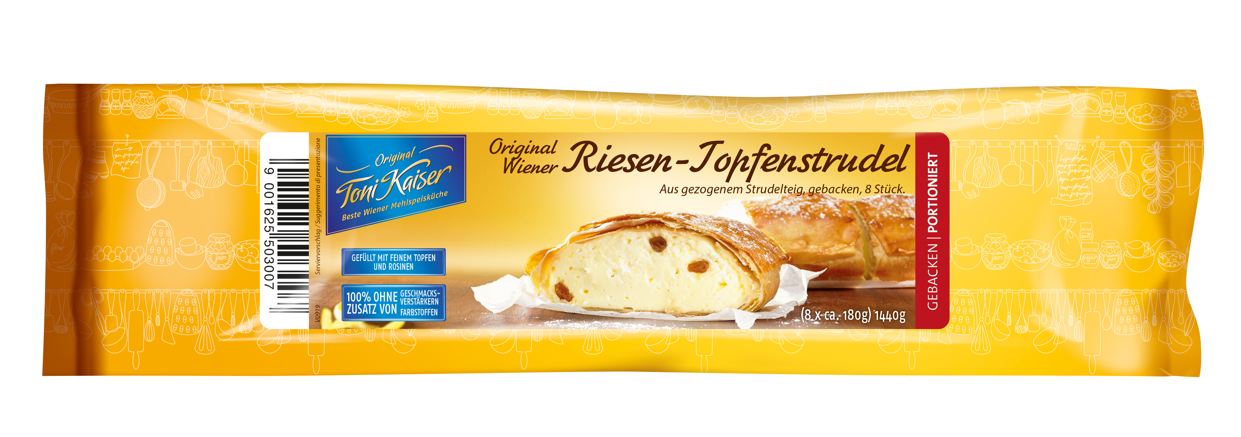 Original Wiener Riesen-Topfenstrudel ca. 180g