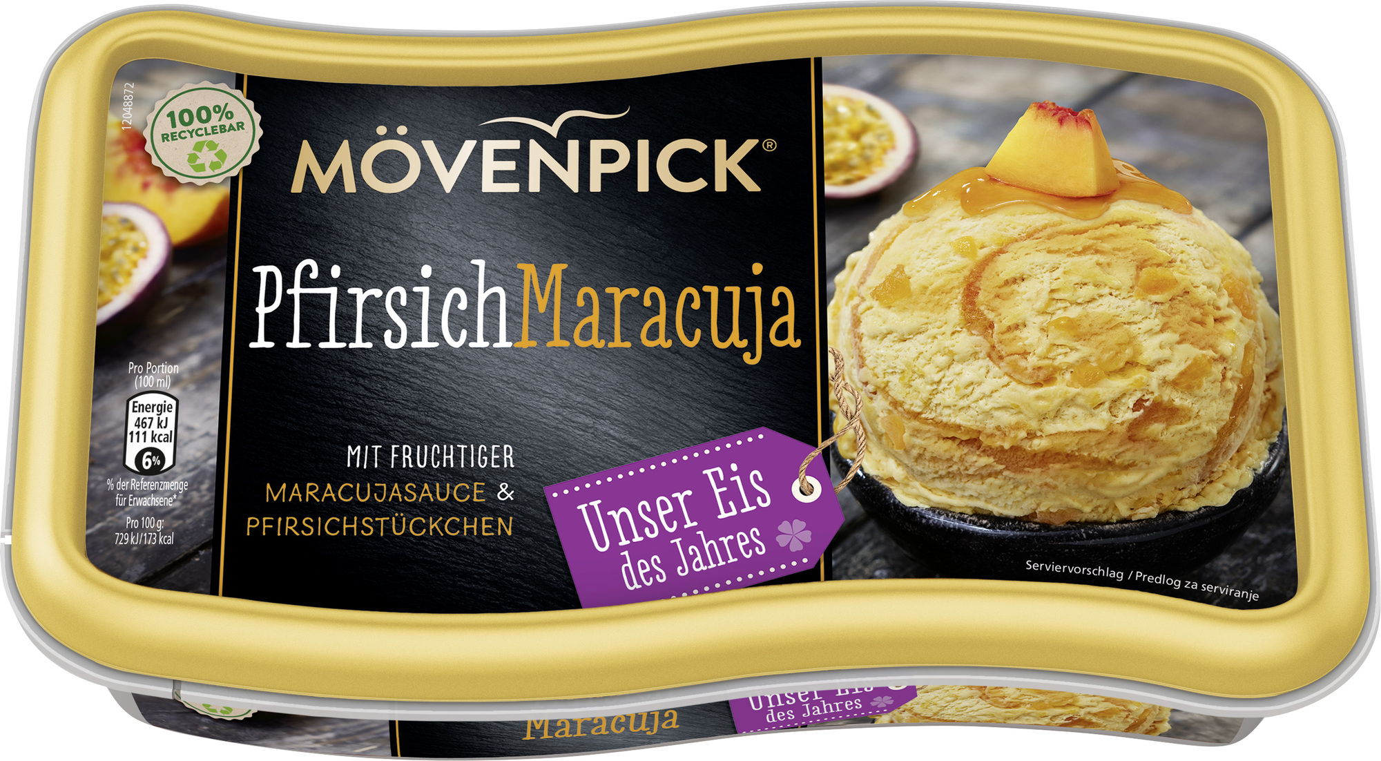 Pfirsich Maracuja Eis 850ml